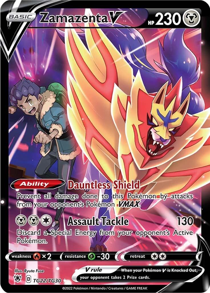 Astral Radiance Zamazenta V Pokémon card